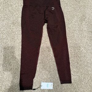 Gymshark Cherry Red Seamless Leggings